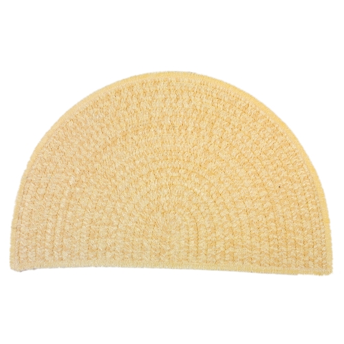 Colonial Mills Rug BB31A018X030 Barefoot Bathroom Half Circle Braided 