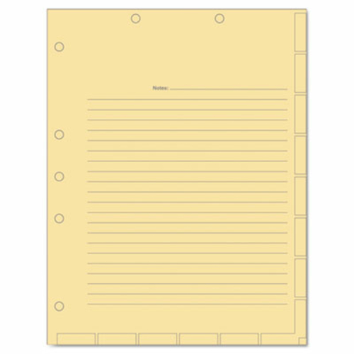 Tabbies 54519 Medical Chart Index Divider Sheets  8.5 x 11  Manila  40