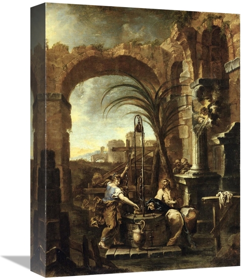 Global Gallery GCS-456114-1216-142 12 x 16 in. Christ & the Samaritan 