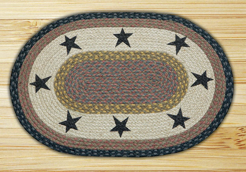 Earth Rugs 88-2745-099S Stars Oval Patch