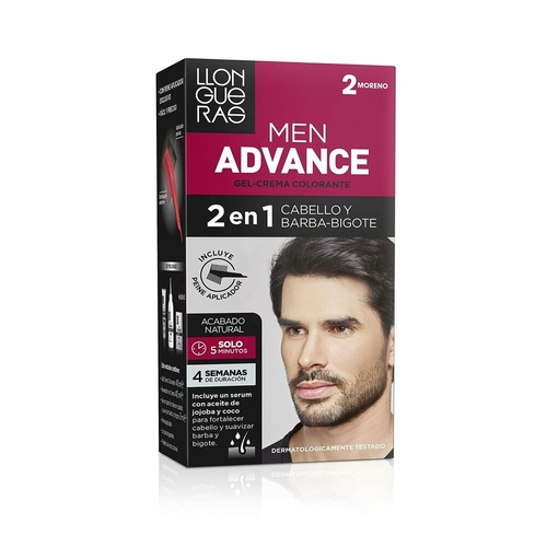 Colouring Cream Llongueras Men Advance Semi-permanent 02 - Black (4