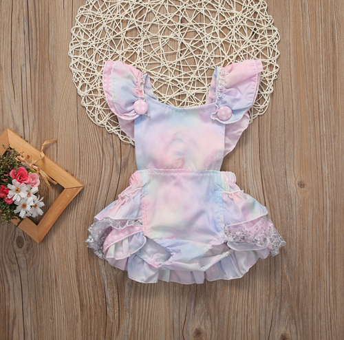 Floral Newborn Infant Baby Girl Bodysuit Jumpsuit