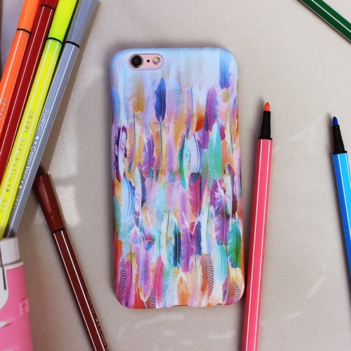 Watercolor Feather iPhone Case