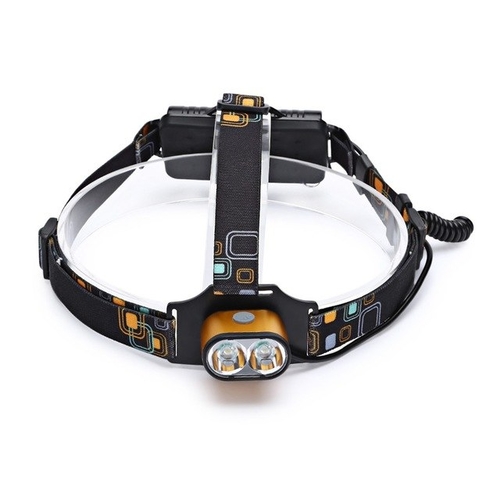 LED Rechargable Focus Headlamp Camping Head Torch