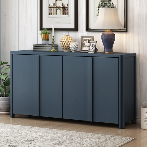 Designed Storage Cabinet Sideboard with 4 Doors , Adjustable Shelves,