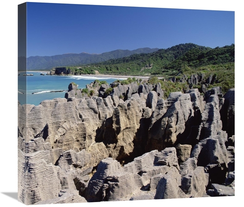 Global Gallery GCS-452464-22-142 22 in. Pancake Rocks, Paparoa Nat