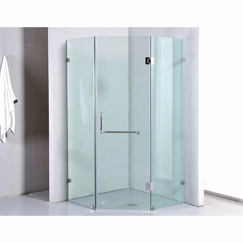 1000 x 1000mm Frameless 10mm Glass Shower Screen By Della Francesca