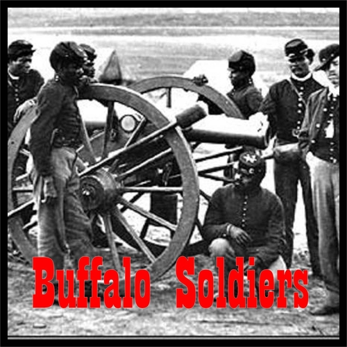 3 Inch Cloth Patch Buffalo Soldiers With Canon