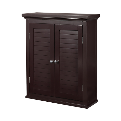 Teamson Home Brown Wooden Bathroom Wall Cabinet