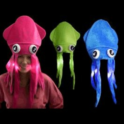 Blinkee 3995442 4  Assorted Color LED Under The Sea Squid Hat
