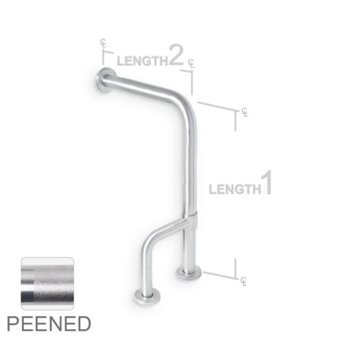 AJW UG20X-S3330 33 X 30 In. Concealed Set Screw Flange Grab Bar- Peene