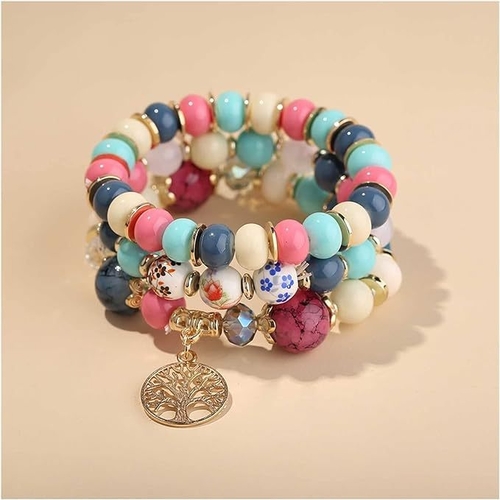 Fashion Multilayer Versatile Statement Bracelets - Stackable Beaded