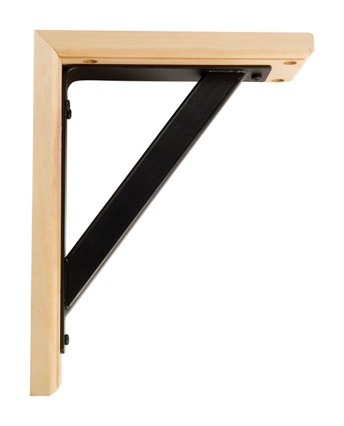 Waddell 5006104 Natural Wood Shelf Support Bracket, 7.85 in. - 5 l