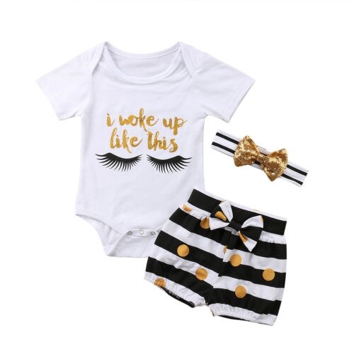 Fashion 3Pcs Toddler Baby Boys Casual Short Sleeve