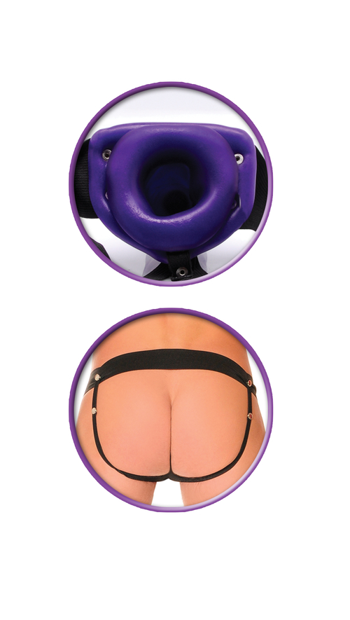 Fetish Fantasy Series for Him or Her Hollow Strap-on - Purple