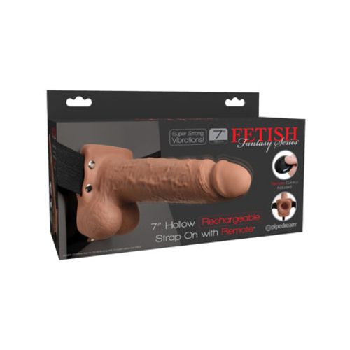 Pipedream Fetish Fantasy Series Vibrating 7 in. Hollow Strap-On With