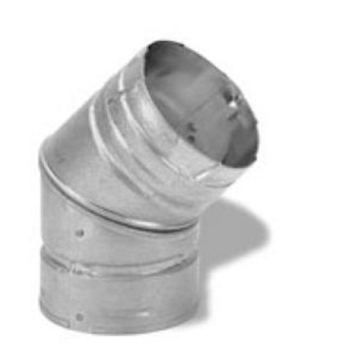 M & G Duravent 3PVP-E45B 3 Inch  Pellet Vent Pro 45 Deg Black Elbo