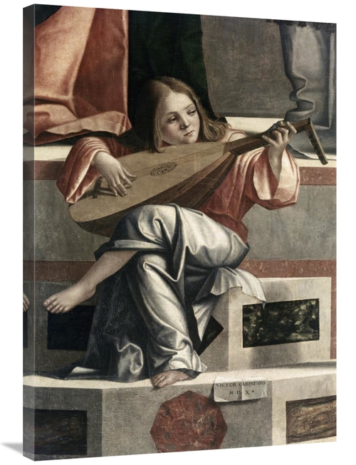 Global Gallery GCS-276977-36-142 36 in. Child with a Lute Art Print - 