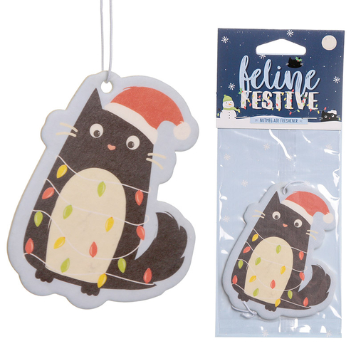 Nutmeg Scented Christmas Cat Festive Feline Air Freshener