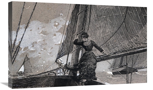 Global Gallery GCS-266579-30-142 30 in. Yachting Girl Art Print - Wins