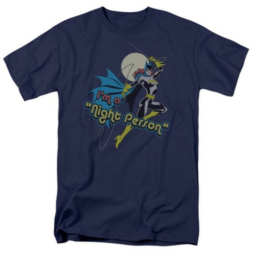 Trevco Dc-Night Person - Short Sleeve Adult 18-1 Tee - Navy- Extra Lar