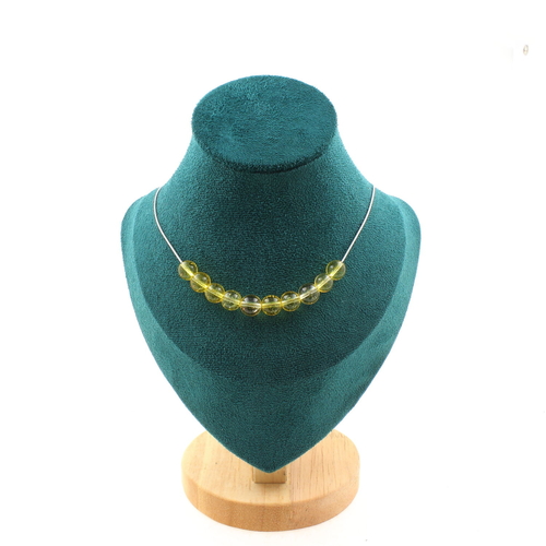 Citrine 8 mm 10 beads necklace