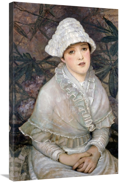 Global Gallery GCS-266442-36-142 36 in. My Wee White Rose Art Print - 