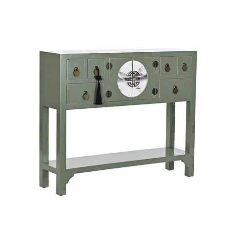 Console DKD Home Decor 95 x 26 x 79 cm Fir Metal Green MDF Wood