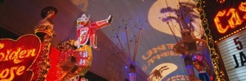 Fremont Experience Las Vegas NV USA Poster Print by  - 36 x 12