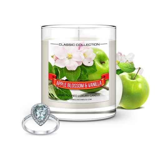 Apple Blossom and Vanilla Jewelry Scented Candle