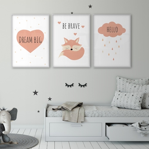 Be Brave Fox Dream Big Hello Children's