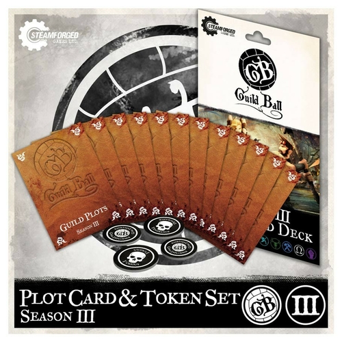 Steamforged Games STEGBACC03-003 Guild Ball Plot Card & Token Set - Se