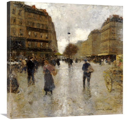Global Gallery GCS-268254-30-142 30 in. Parisian Street Scene Art Prin