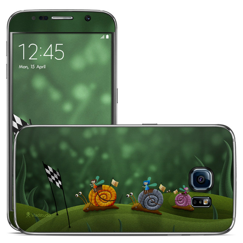 DecalGirl SGS6-SNAILRACE Samsung Galaxy S6 Skin - Snail Race