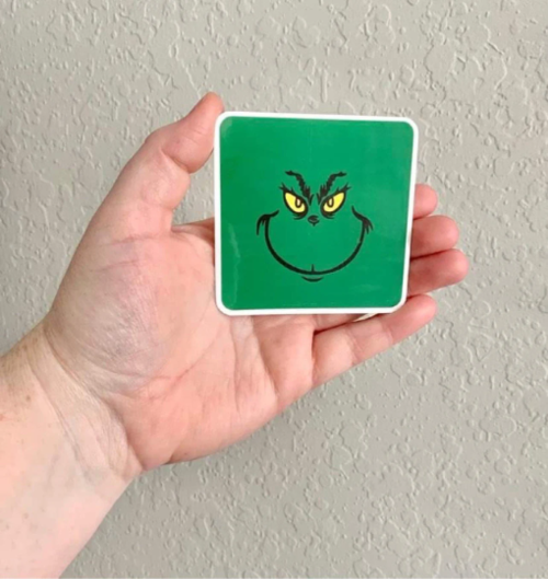 Grinch Face - The Grinch Sticker/Magnet