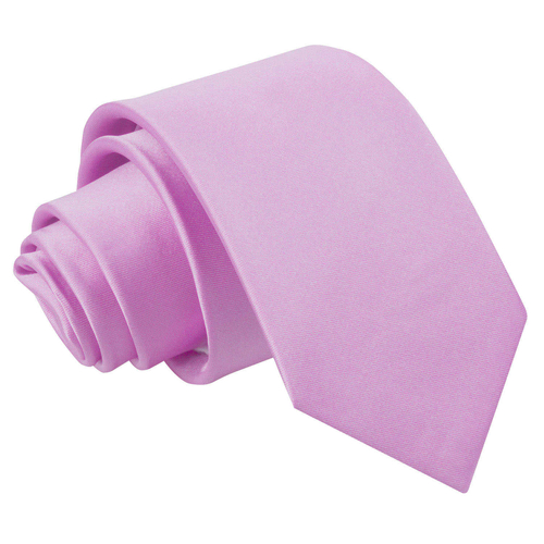 Plain Satin Classic Tie - Boys - Lilac