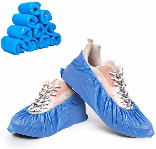 2000 Pack of Disposable Shoe Covers Blue Shoe Protectors Recyclable