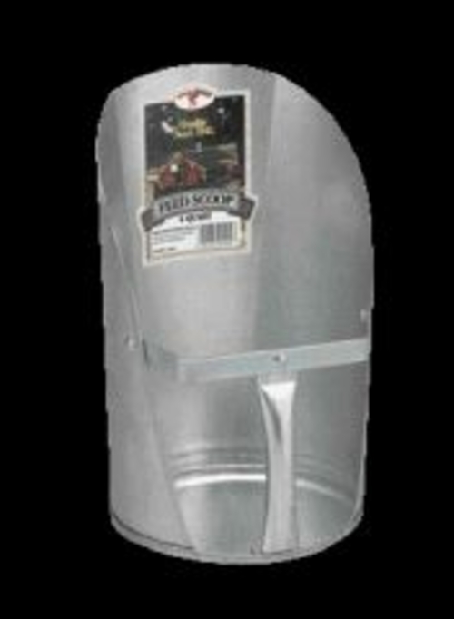 Miller Galvanized Feed Scoop 4 Quart - 9204/FSG4