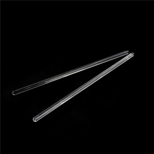 2Pcs Transparent Glass Stirring Rod Laboratory