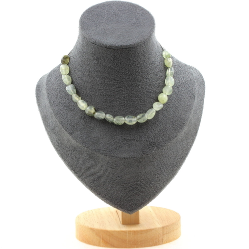 Prehnite from Canada 20 beads necklace.