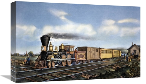 Global Gallery GCS-277159-22-142 22 in. American Express Train Art Pri