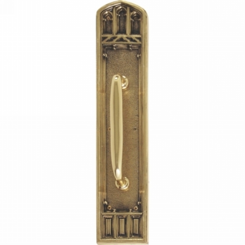 Brass Accents A04-P5841-RV7-610 Oxford Pull Plate with Colonial Reviva