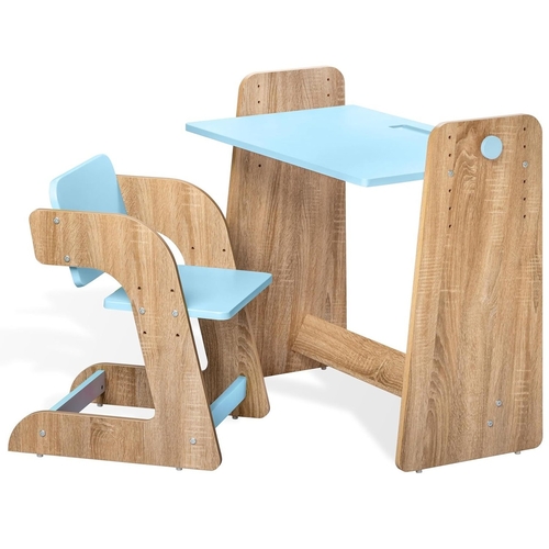 Kids Study Table and Chair Set (Blue)