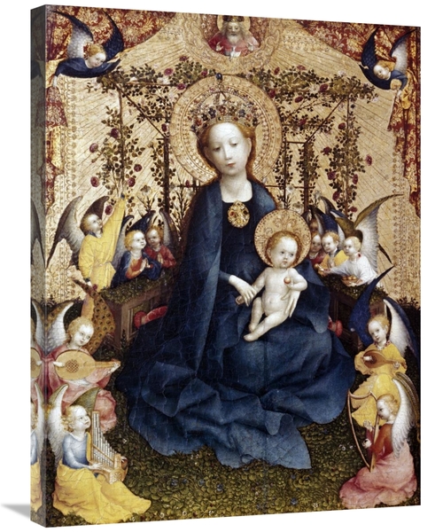 Global Gallery GCS-278247-30-142 30 in. Madonna in the Rose Garden Art