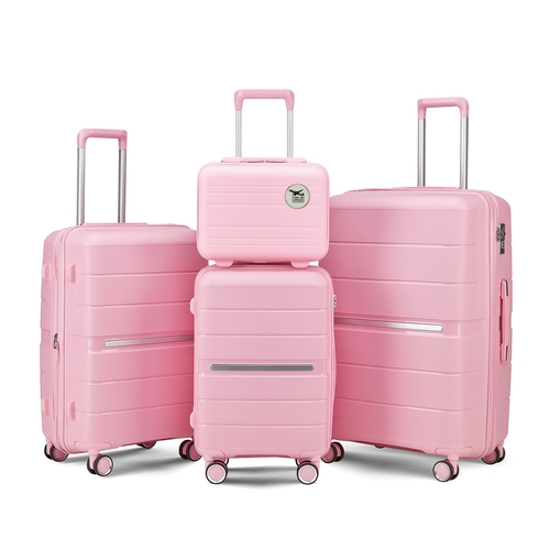 Luggage Sets 4 Piece(14/20/24/28) PP Lightweight & Durable Expandable