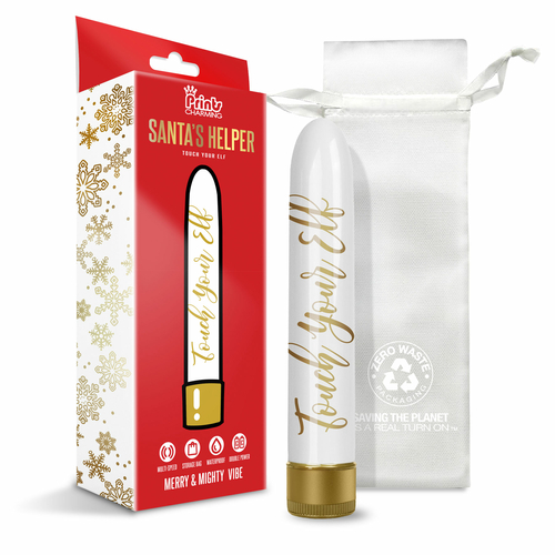 Prints Charming Santas Helper Merry and Mighty  Vibe - Touch Your Elf
