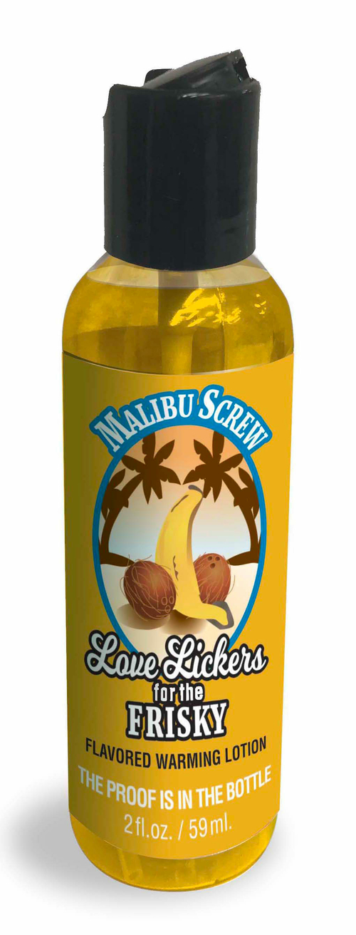 Love Lickers Massage Oil - Malibu Screw - 1.76 Fl. Oz.