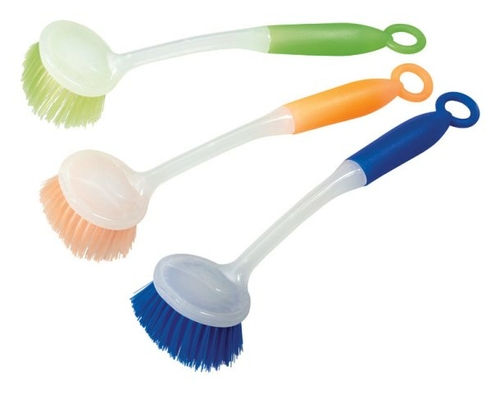 Diamond Visions 01-1307 9 in. Nylon Scrub Brush with Plastic Handle - 