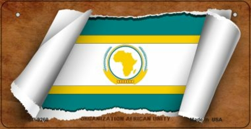 Smart Blonde BP-9260 3 x 6 in. Organization African Unity Flag Scroll 