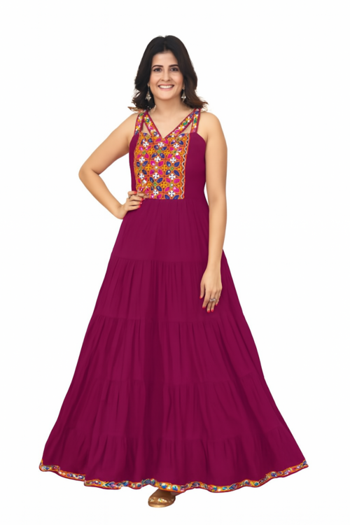Main Elegant Traditional Women’s Ethnic Wear Set-Pink (Size-5XL) | D239 image